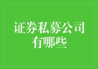 证券私募公司概览与趋势分析