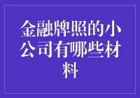 金融牌照小公司申请材料指南：全面解析与专业建议