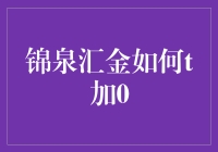 锦泉汇金T+0交易策略解析与应用