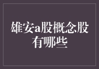 雄安新区A股概念股分析：新机遇与投资策略探究